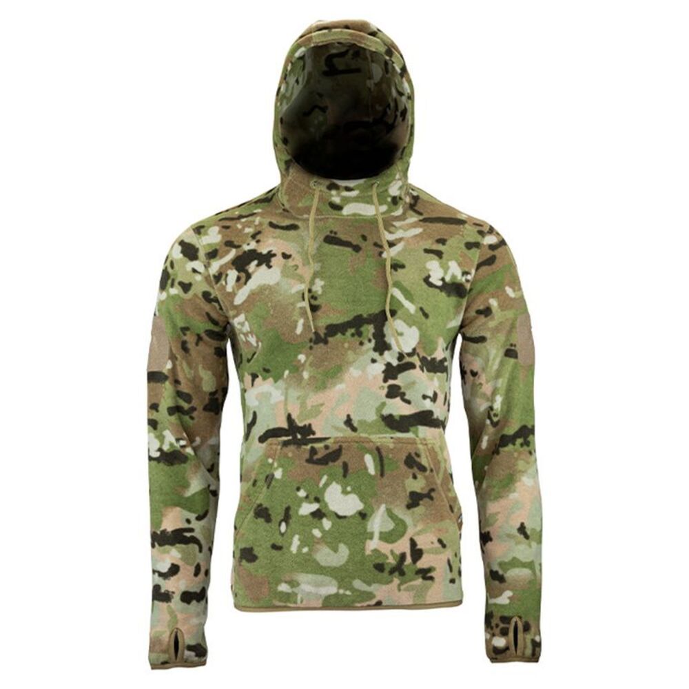 Viper Mens Camo Fleece Hoodie / Camo Green